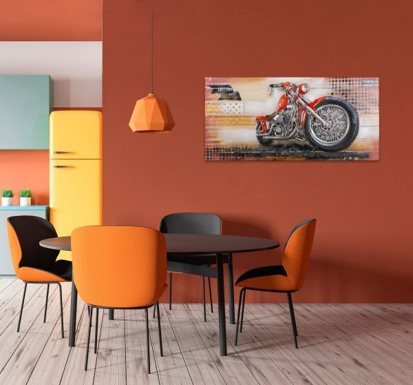Картина 3D Мото 64x130 см 
