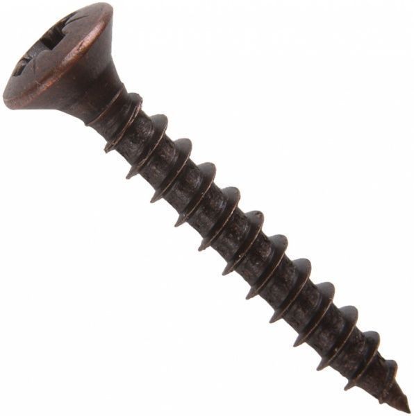 Шуруп универсальный полупотайная головка 3,5x25 мм 8 шт старая бронза EXPERT FIX