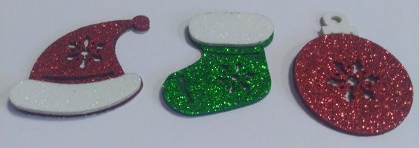 Набор декоративных изделий Праздничный 6 шт. 125145 Діамантові ручки