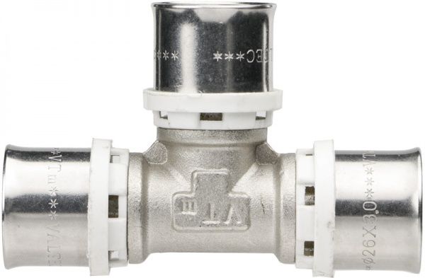 Тройник Valtec d26х26х26 пресс