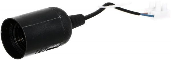 Патрон электрический UP! (Underprice) с проводом E27 пластик черный