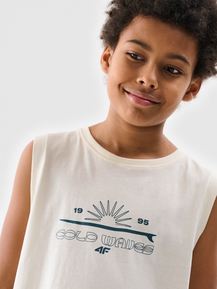 Майка 4F SLEEVELESS M163 4FJWSS25TSLEM163-11S р.158 бежевий