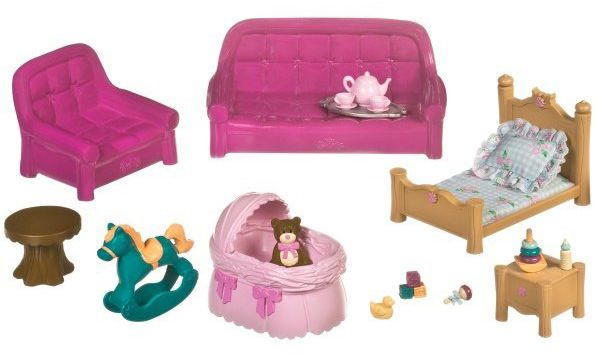 Игровой набор Li'l Woodzeez Гостинная и детская 6123Z