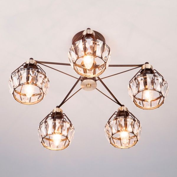 Люстра потолочная Strotskis Lord 70075/5 5x60 Вт E14 черный 