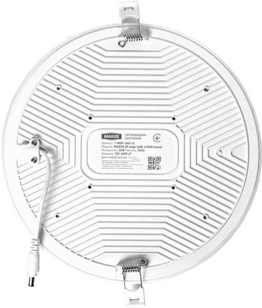 Светильник точечный Maxus Sp Edge круг LED 36 Вт 4100 К белый 