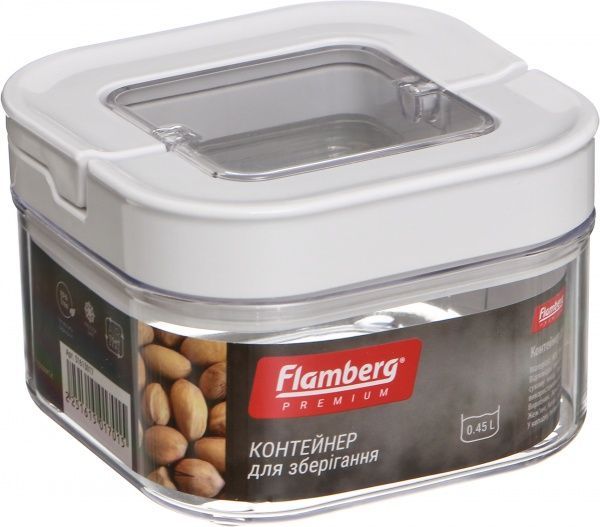 Контейнер із кришкою квадратний 0,45 л Flamberg Premium