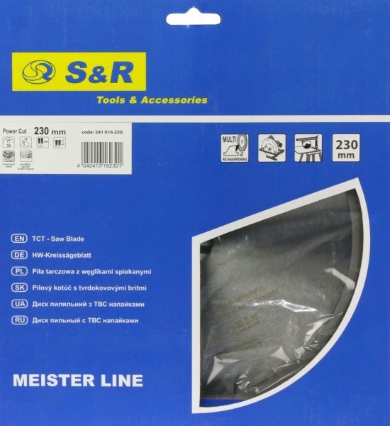 Пиляльний диск S&R PowerCut 230x30x2.8 Z16