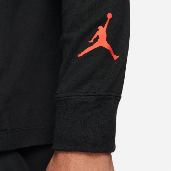 Футболка Nike M J BRAND HOL LS CREW DC9793-010 р.S черный