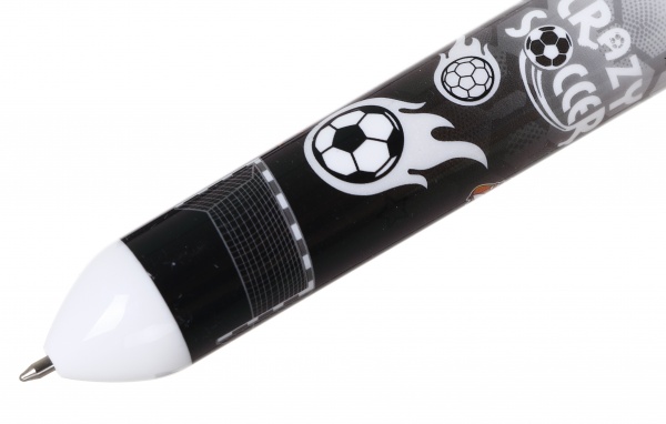 Ручка кулькова на 10 кольорів м'яч чорний 