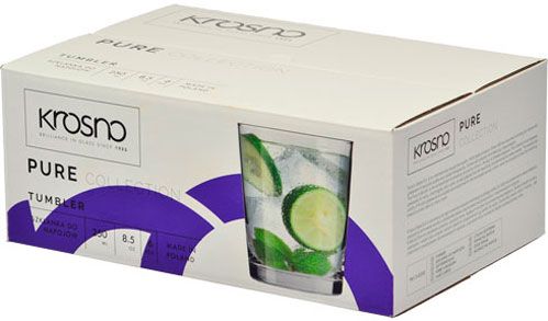 Набір склянок низьких Pure 250 мл 6 шт. F689613025055000 Krosno