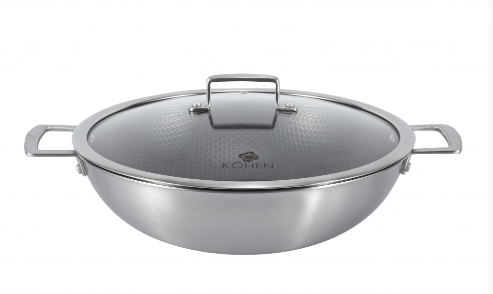 Сковорода WOK із кришкою Kohen Infinity 32 см KN91678