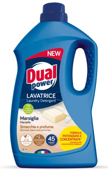 Гель для машинной и ручной стирки Dual Power Marsiglia 1,8 л