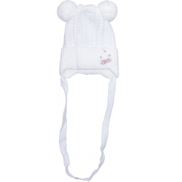 Шапочка дитяча для дівчинки Luna Kids р.36 білий 2223 