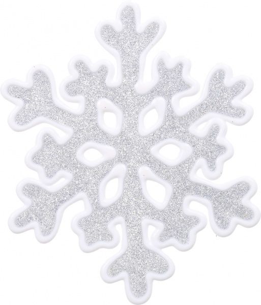 Декорация новогодняя Наклейка оконная снежинка 15 см EPI-2019-TW-04 