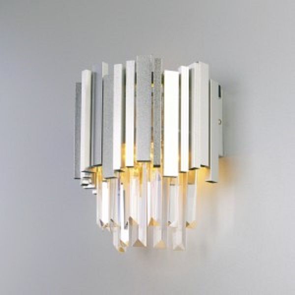 Бра Strotskis Piano 1x60 Вт E14 серебро/прозрачный 308/1 (срібло) 