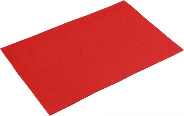 Фетр красный,  1 мм, 42,5x33 см
