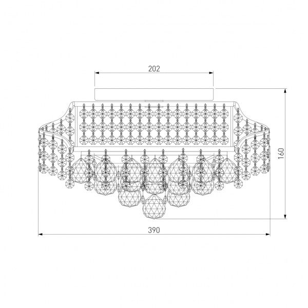 Люстра потолочная Strotskis Charm 16017/6 6x60 Вт E27 хром 