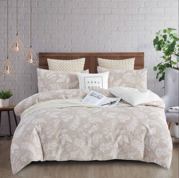 Комплект постільної білизни Lentini сімейний бежевий La Nuit 