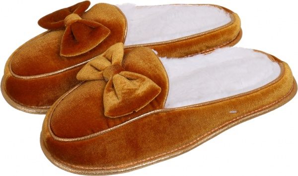 Капці домашні La Nuit Велюр р. 36-37 гірчичний 