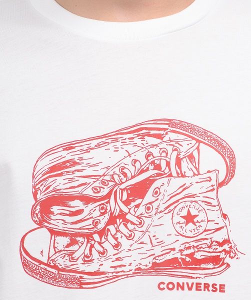 Футболка Converse ILLUSTRATION SNEAKER ART TEE 10018242-102 L білий