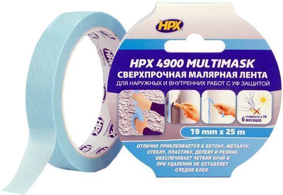 Лента малярная HPX сверхпрочная с УФ-защитой 25 м EW1925