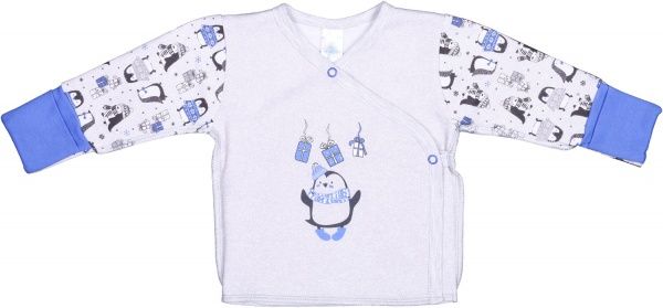 Распашонка детская Baby Veres Penguins р.62 голубой 