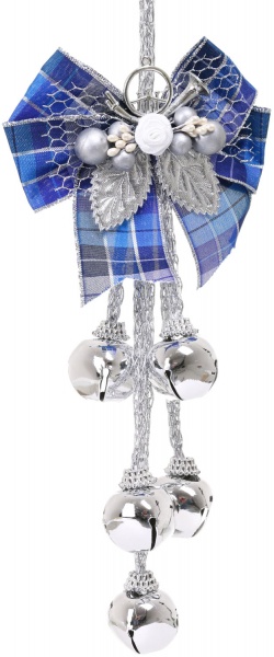 Подвеска декорированная Global Treasure бант с колокольчиками 30 см в ассортименте P2106048AB