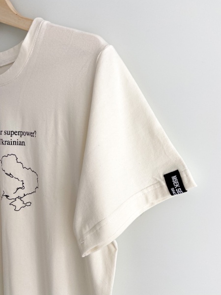 Футболка Карта України р.XL молочний