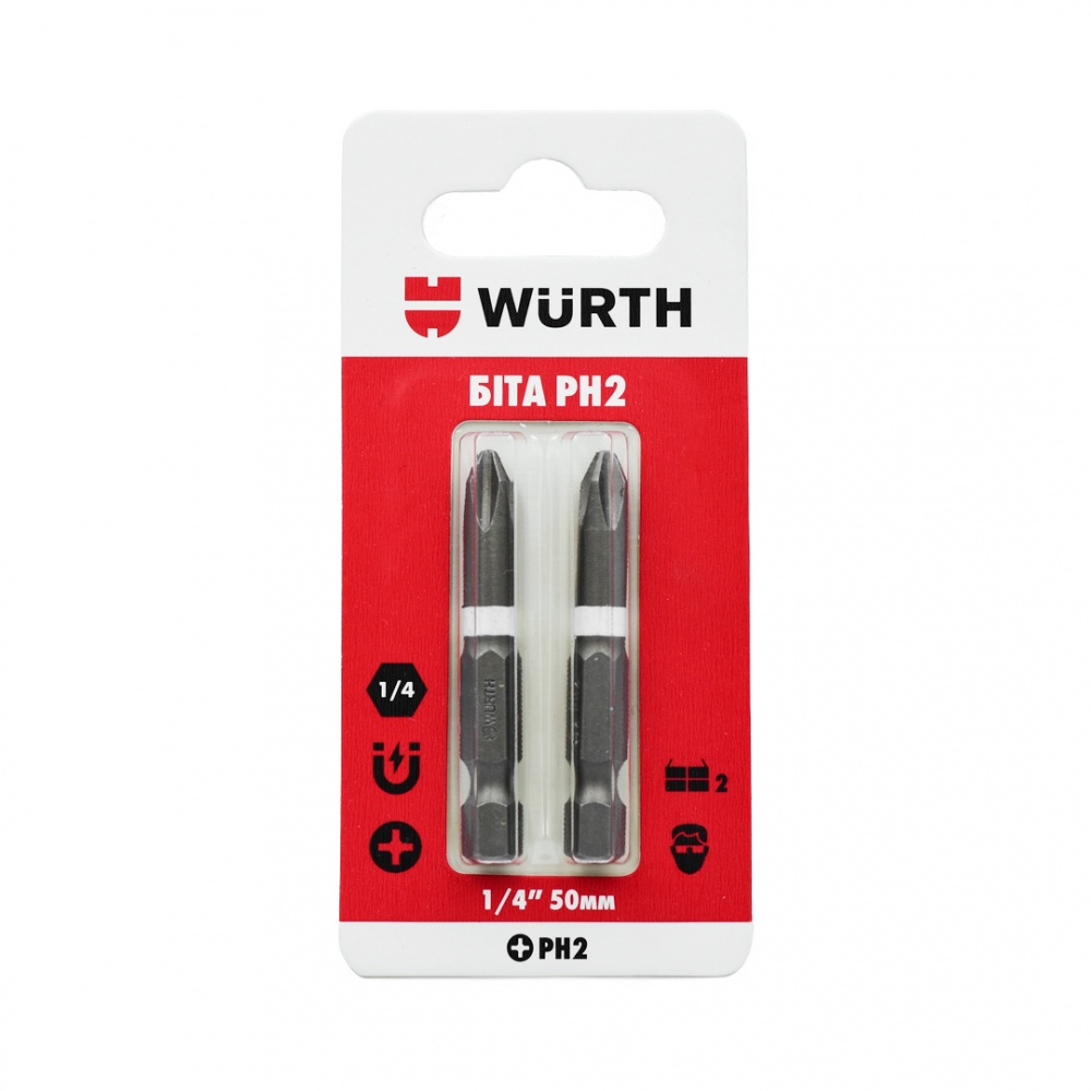 Біта WURTH PH2х50 мм 1/4