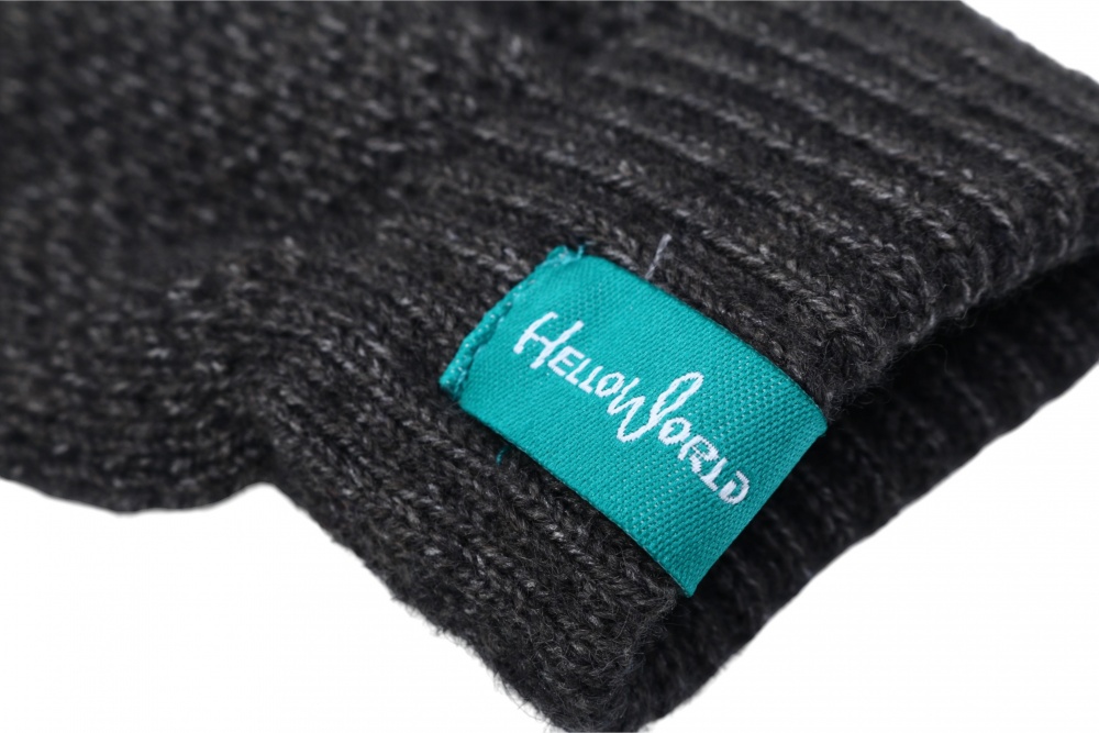 Рукавицы HW для мальчиков р.12-14 /темно-серый