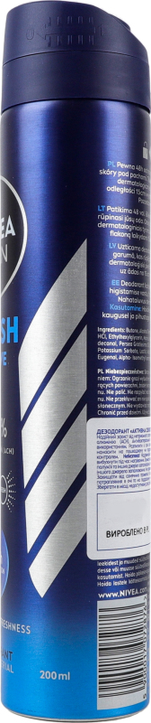 Дезодорант-антиперспирант для мужчин Nivea Men Fresh active Активная свежесть 200 мл