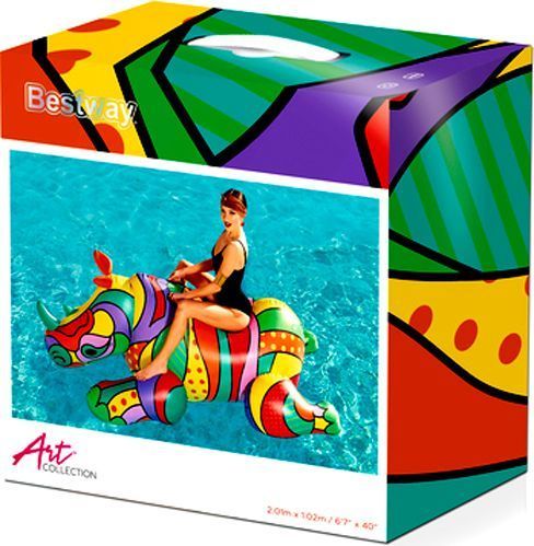 Матрас надувной Bestway носорог надувной 41116