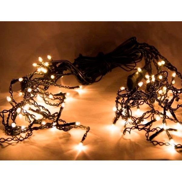 Гирлянда-штора Девилон 650736 LED 76 ламп 2x0.5 м белая