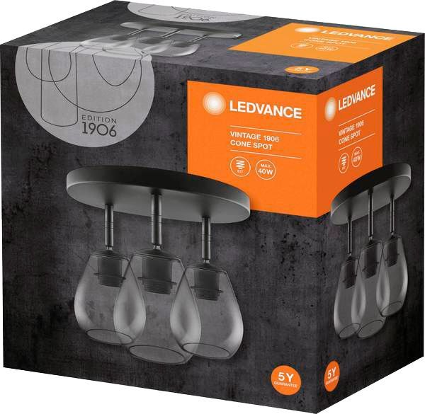 Люстра Ledvance CONE SPOT 3x60 Вт E27 чорний 