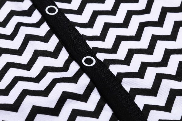 Боди Bambinelli Зигзаг р.56 черный с белым 