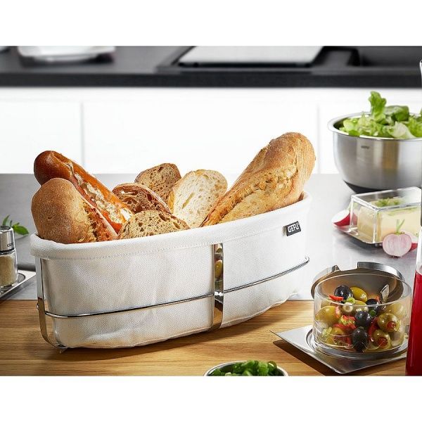 Кошик для хліба Brunch овальний білий (33661) Gefu