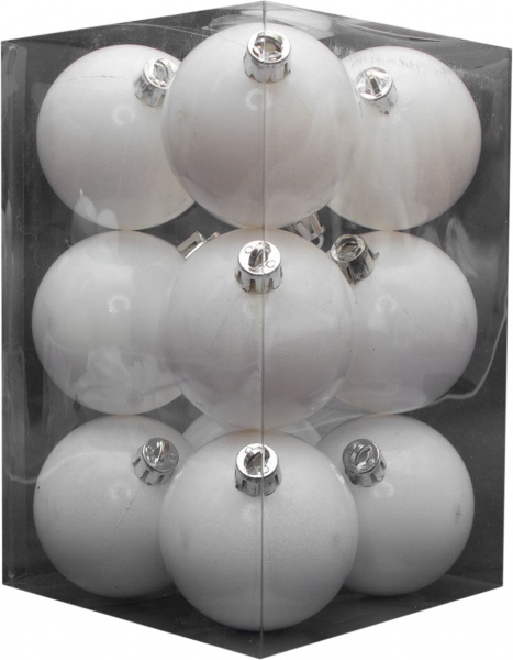 Набор елочных шаров Девилон 251123 d60 мм 12 шт./уп. 