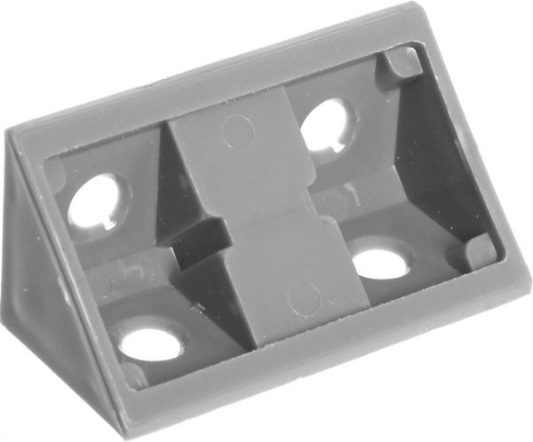 Уголок монтажный 03 двойной серый 10 шт