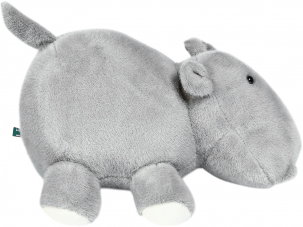 Мягкая игрушка HW Plush Paws Бегемот 33 см 7040 серый HF11394 13'