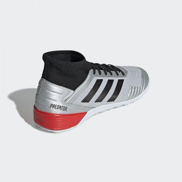 Бутсы Adidas PREDATOR 19.3 IN F35614 р. UK 11,5 серебристый