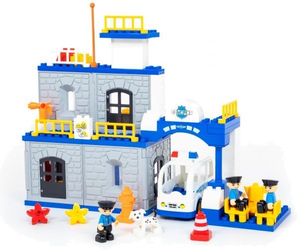 Конструктор строительный Полесье Полицейский участок 77530