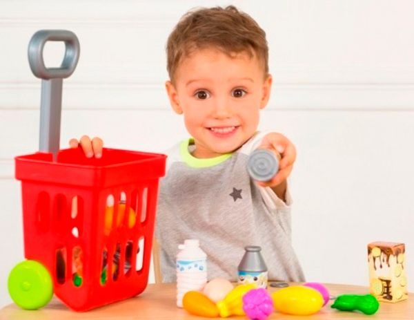 Ігровий набір Bebelino візок з продуктами 58148