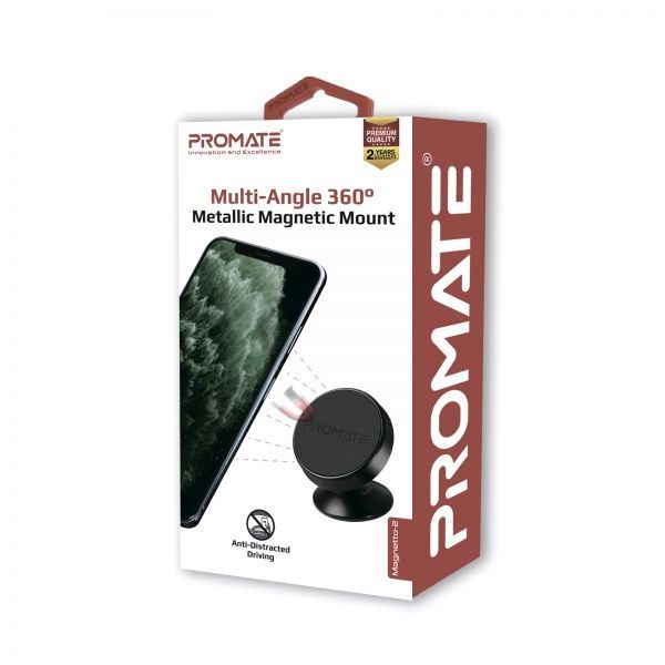 Держатель магнитный Promate Magnetto-2 черный