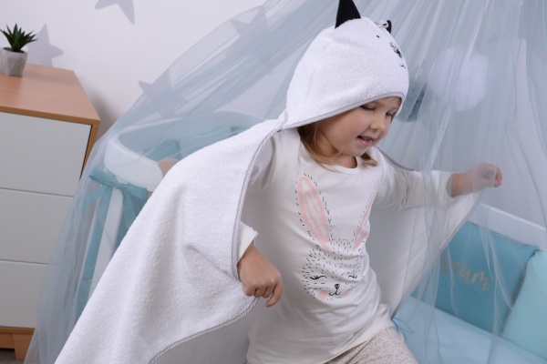 Пеленка после купания Baby Veres Cat 80x120 см белый 190.05 