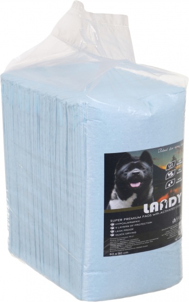 Пеленки одноразовые з активованным углем 60*90см, 60шт для собак