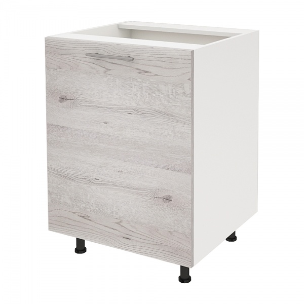 Тумба нижня Руна МН (1) 600x818x520 мм дуб полярний/білий ROKO