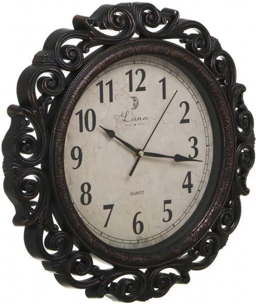 Часы Pattern 40,5x4,6 см античный черный