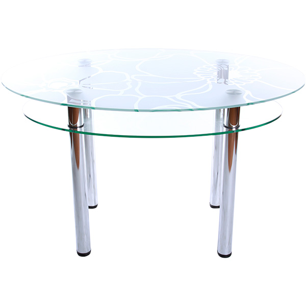 Стол обеденный Maximum DT O Маки матовые с полкой