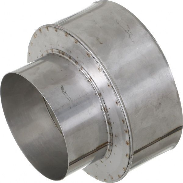 Переходник дымоходный 1 мм нерж Ф140-/200+ мм LIRA-LTD 