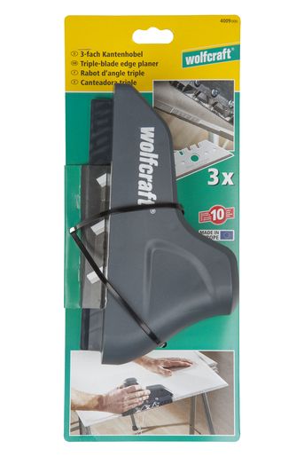 Рубанок для зняття фаски з гіпсокартону з трьома ножами Wolfcraft 4009000